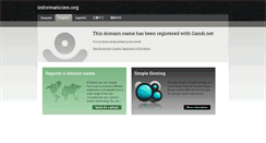 Desktop Screenshot of informaticien.org